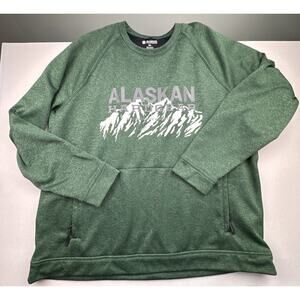ALASKAN HARDGEAR Sweatshirt‎ Mens 2XL XXL Green Crew Neck Pullover